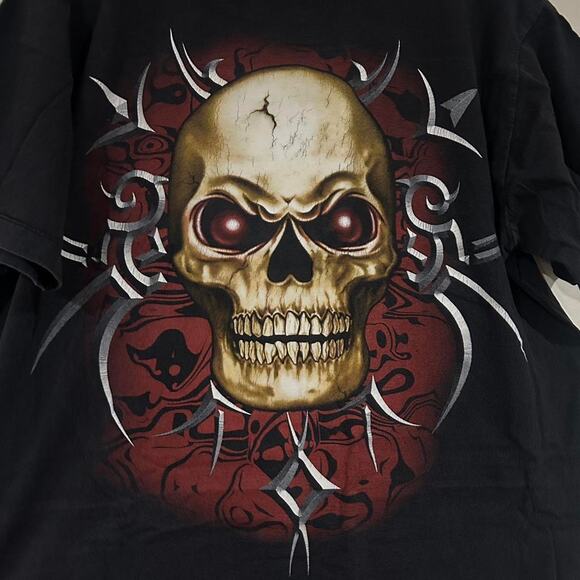 Y2K Heavy Metal Skull Tee Shirt - Picture 4 of 8
